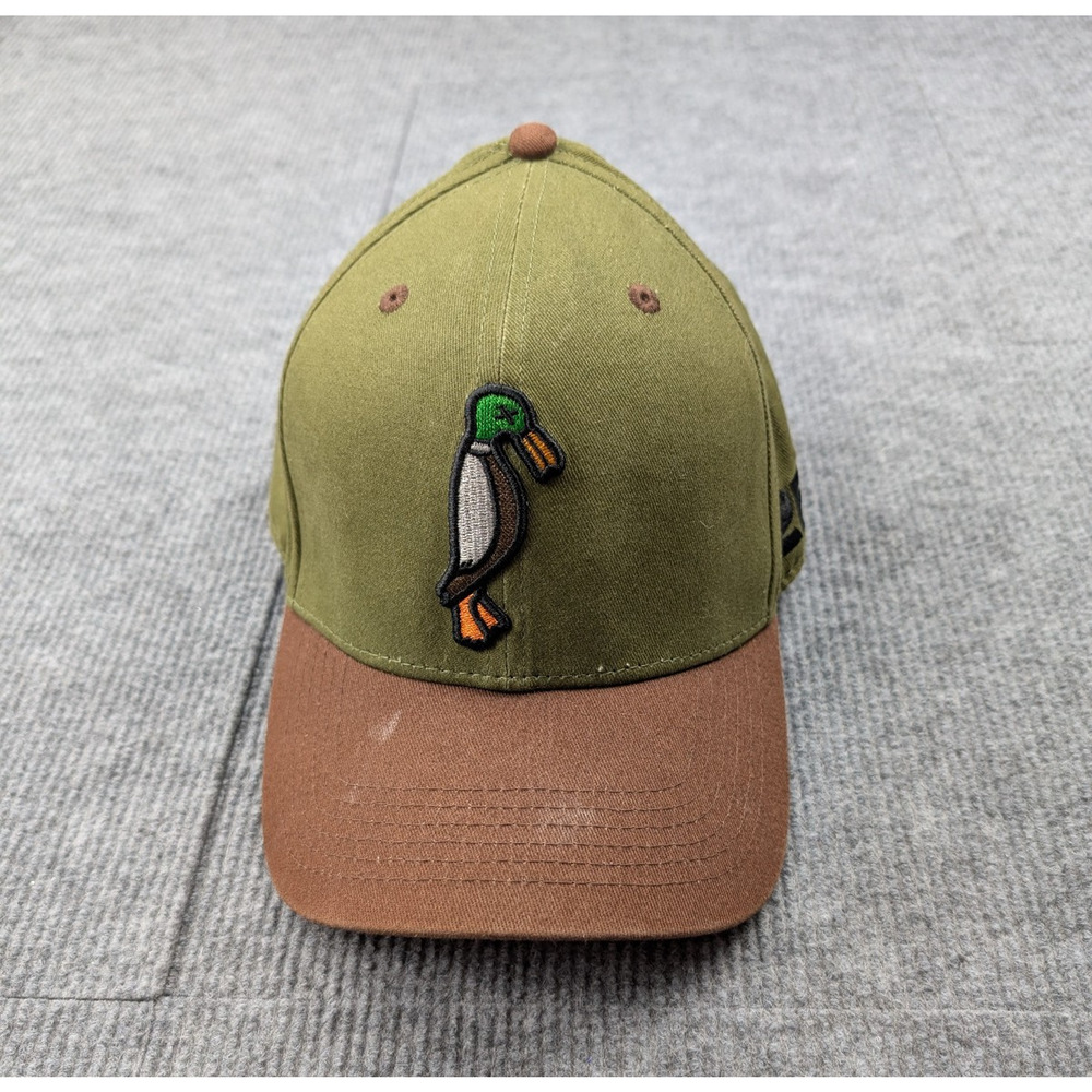 2F.7 Hat Mens One Size Snap Back Adjustable Hunting 2 Tone Green Signed Baseball